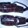 Swerve Men Leather Sandals (DB) With Buckle Straps - Image 2