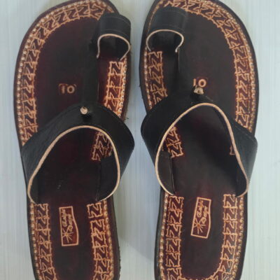 Men Strap Push Toe Leather Sandals (x)