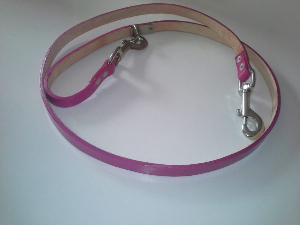 Pink Double Clip Dog Leashes