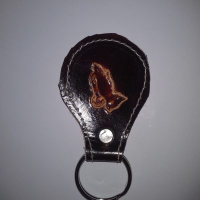 Key Chain ( Dark Brown Prayer Hands )