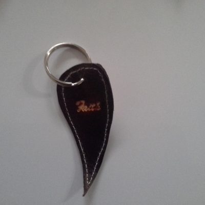 Faith Leather key Chain Dark Brown