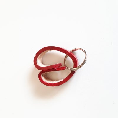 Heart Key Chain Red