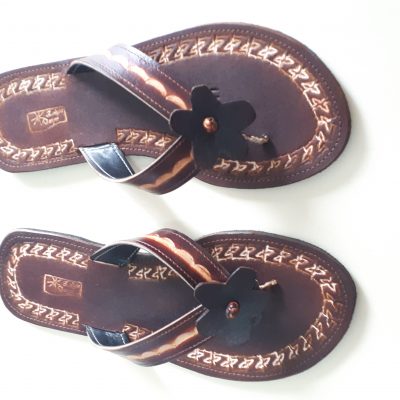 star leather sandals