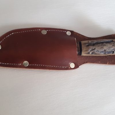 Custom Made Natural Brown Leather Knife Sheath