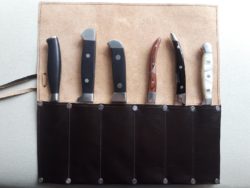 Custom made knife sheath case with slots