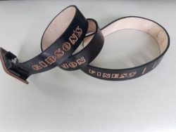 custom made leather belt