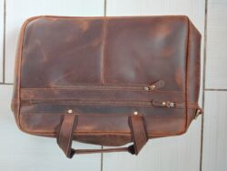 Leather brief case