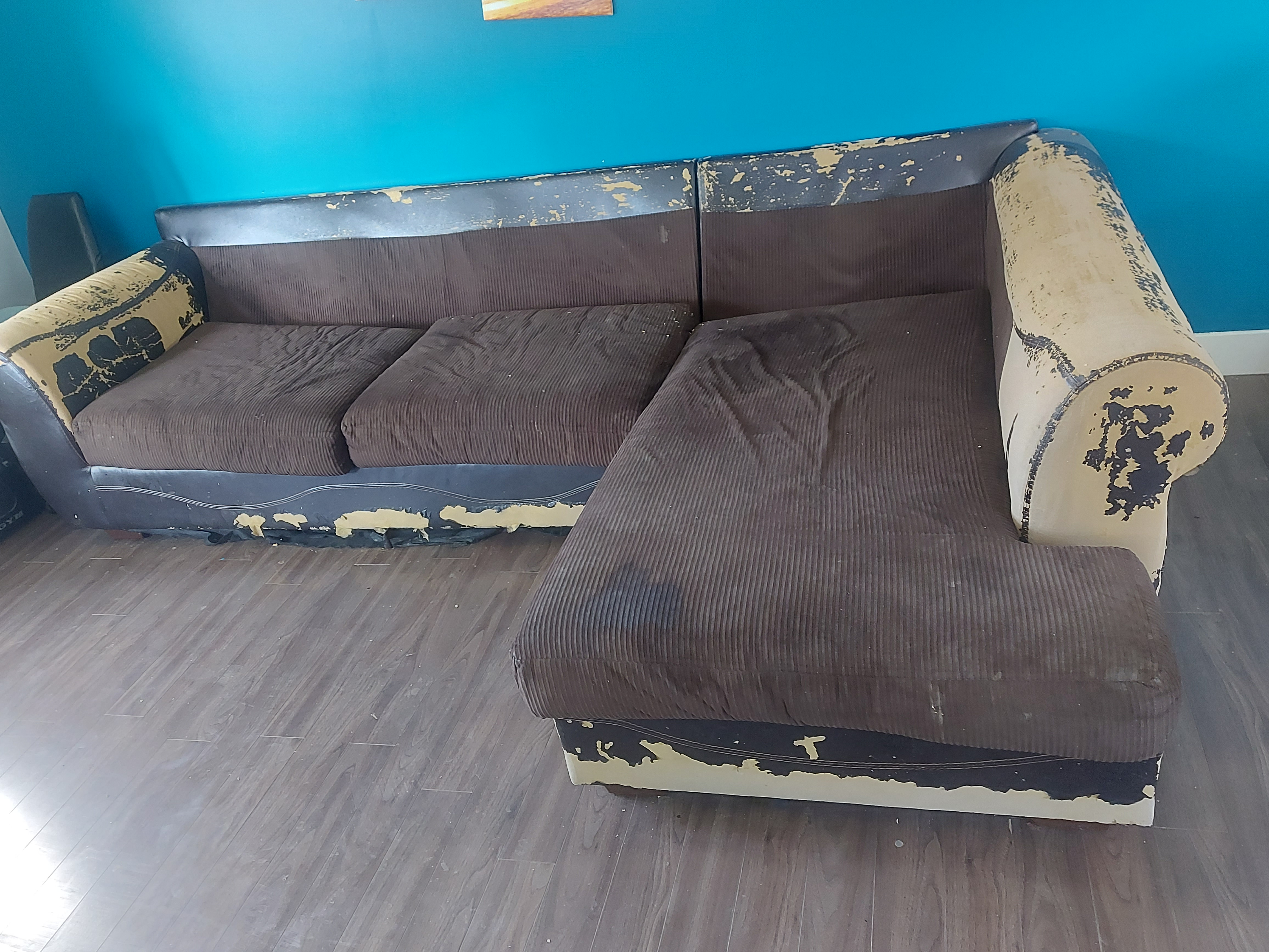 Leather Couch Recovered Before